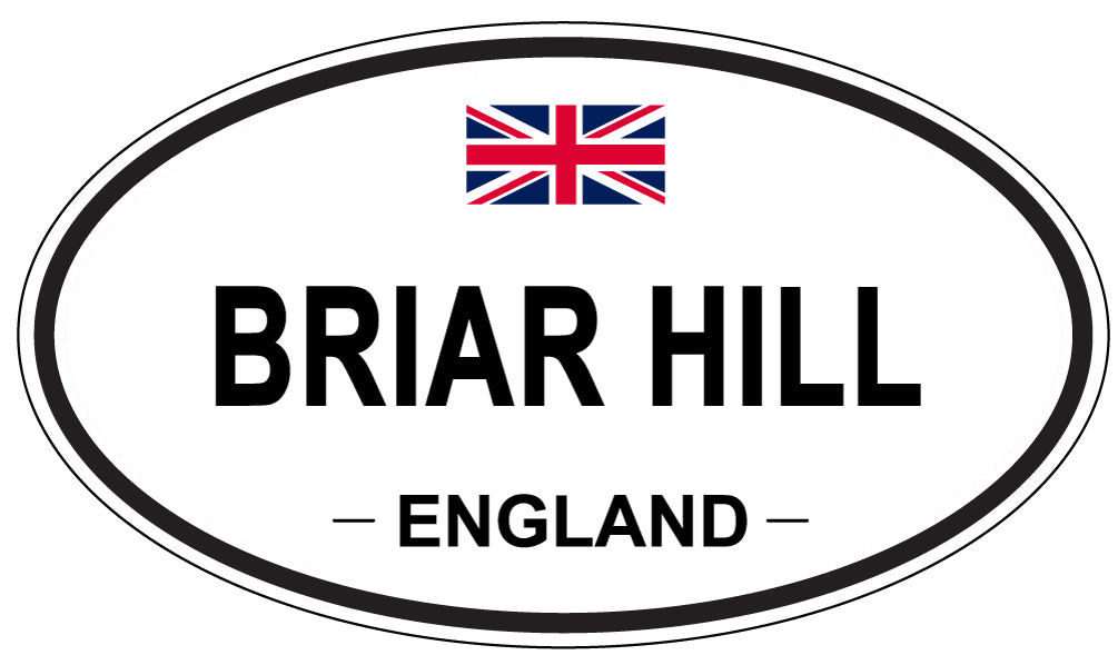 BRIAR HILL, ENGLAND - Oval Sticker