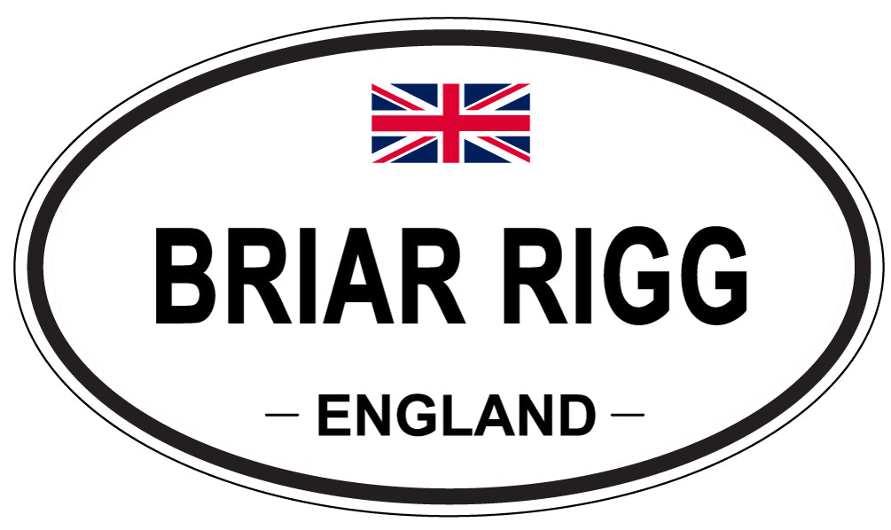 BRIAR RIGG, ENGLAND - Oval Sticker