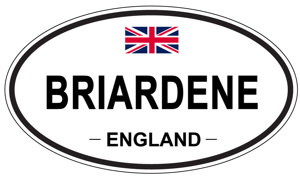 BRIARDENE, ENGLAND - Oval Sticker