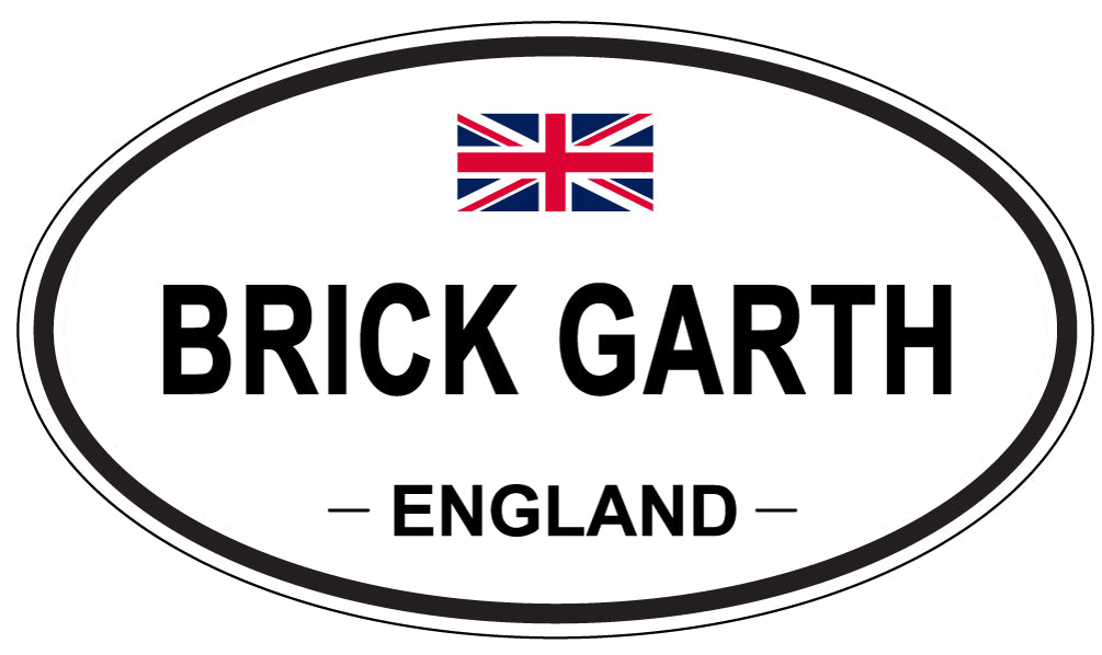 BRICK GARTH, ENGLAND - Oval Sticker