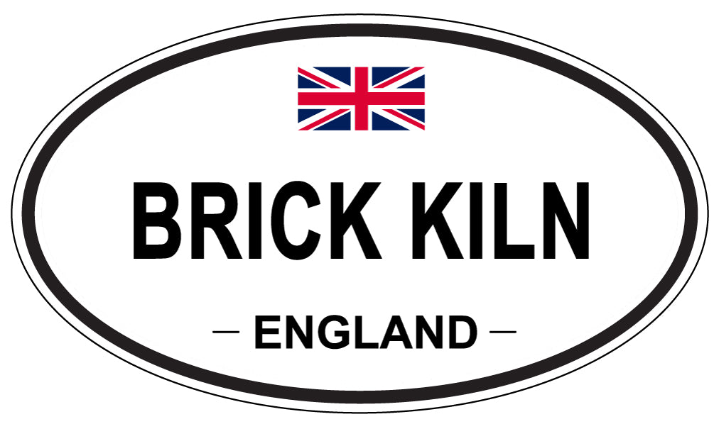 BRICK KILN, ENGLAND - Oval Sticker