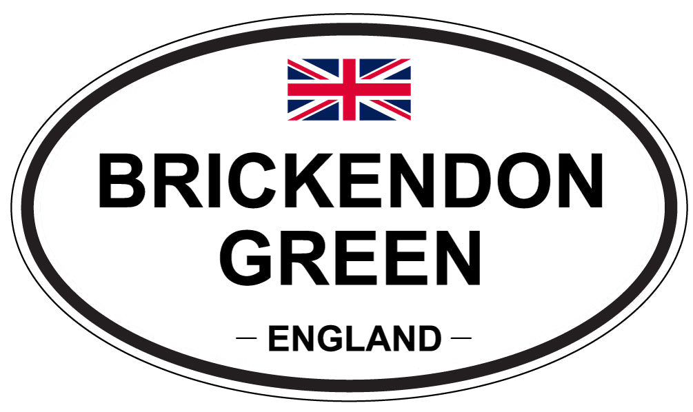 BRICKENDON GREEN, ENGLAND - Oval Sticker