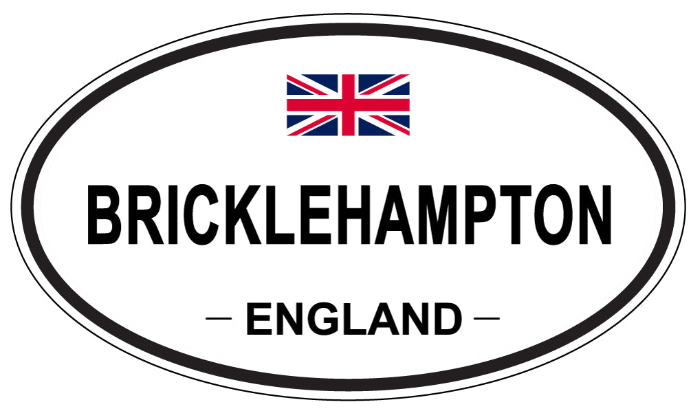 BRICKLEHAMPTON, ENGLAND - Oval Sticker