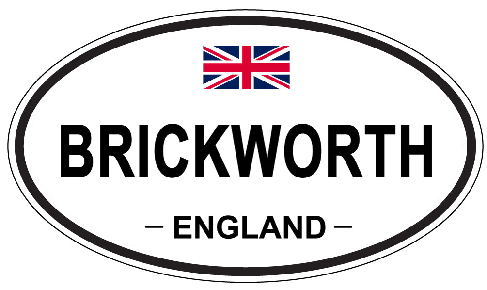 BRICKWORTH, ENGLAND - Oval Sticker