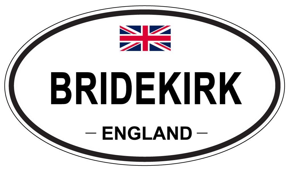 BRIDEKIRK, ENGLAND - Oval Sticker