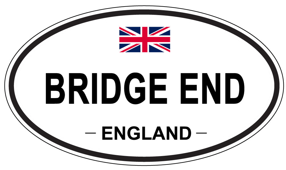 BRIDGE END, ENGLAND - Oval Sticker