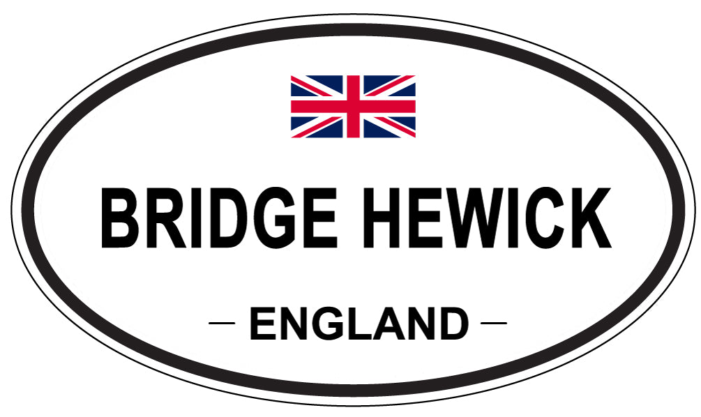 BRIDGE HEWICK, England - Oval Magnet