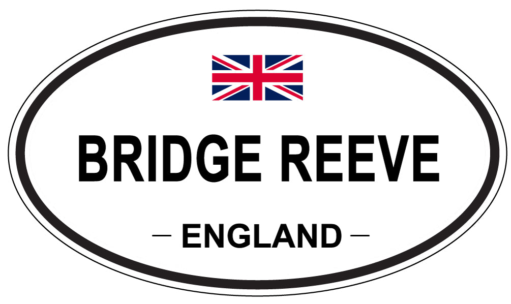 BRIDGE REEVE, ENGLAND - Oval Sticker