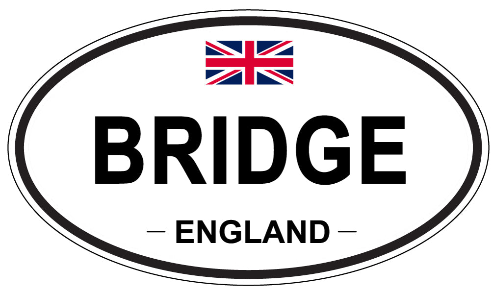 BRIDGE, ENGLAND - Oval Sticker