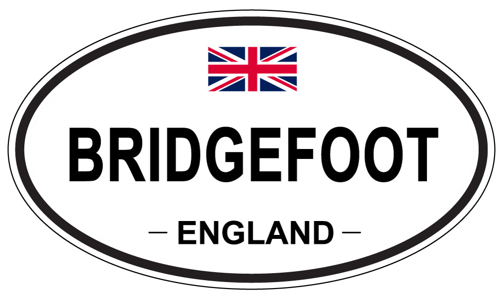 BRIDGEFOOT, ENGLAND - Oval Sticker