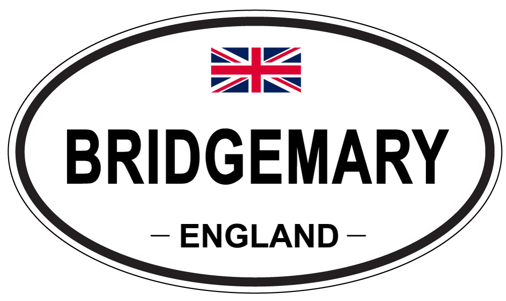 BRIDGEMARY, ENGLAND - Oval Sticker