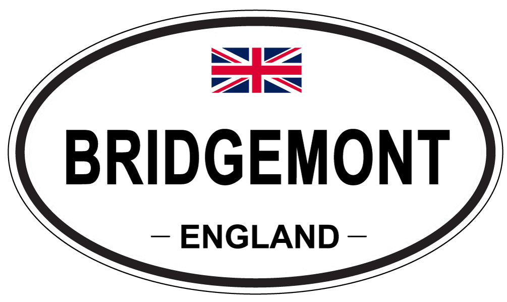 BRIDGEMONT, ENGLAND - Oval Sticker
