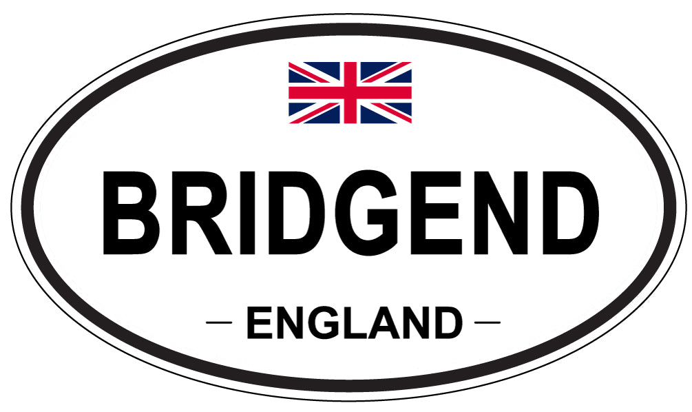 BRIDGEND, ENGLAND - Oval Sticker