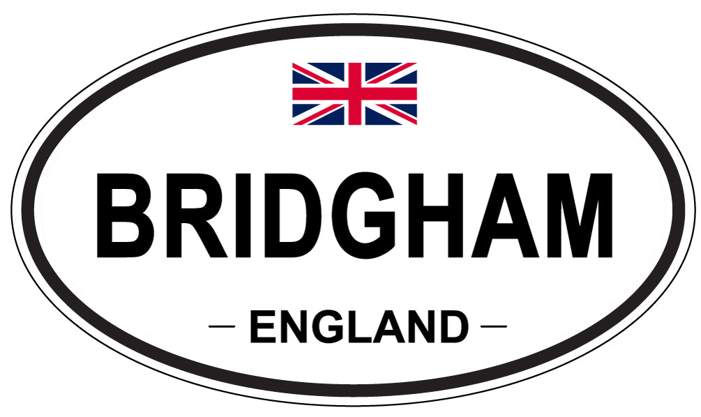 BRIDGHAM, ENGLAND - Oval Sticker