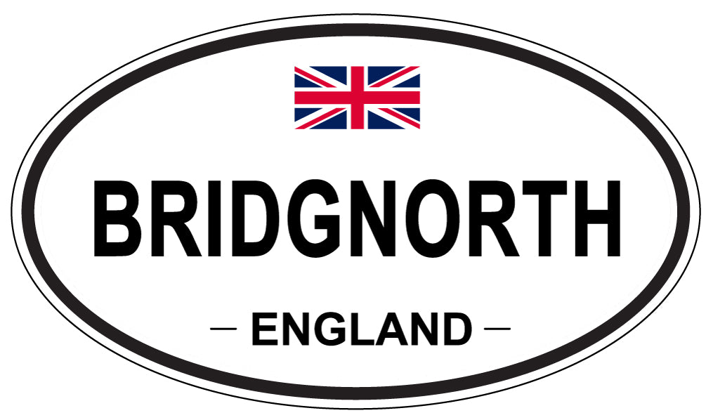 BRIDGNORTH, ENGLAND - Oval Sticker