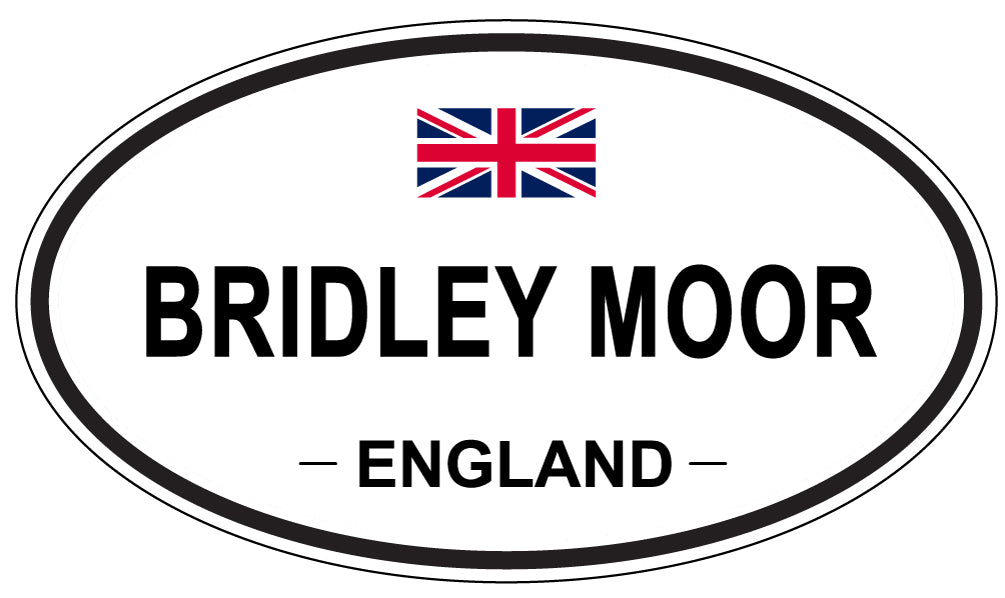 BRIDLEY MOOR, ENGLAND - Oval Sticker