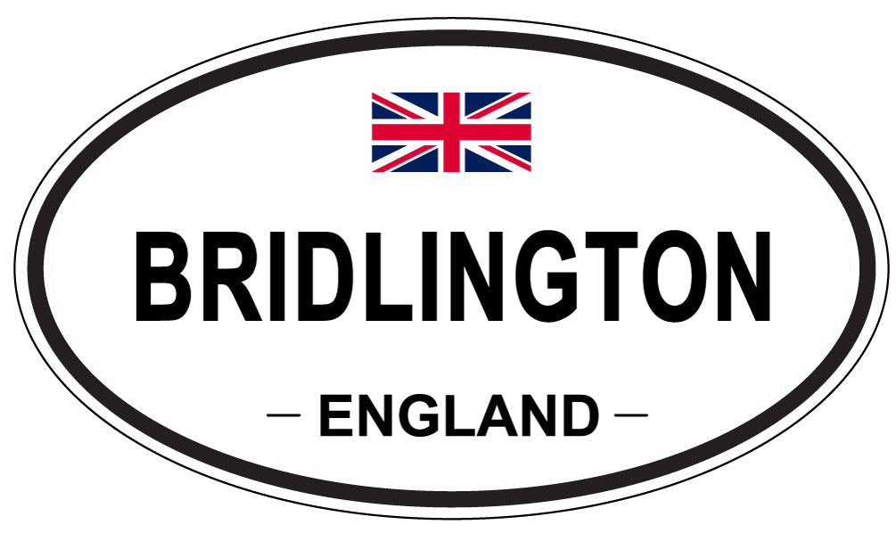 BRIDLINGTON, ENGLAND - Oval Sticker