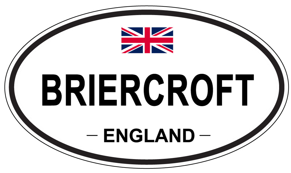 BRIERCROFT, ENGLAND - Oval Sticker