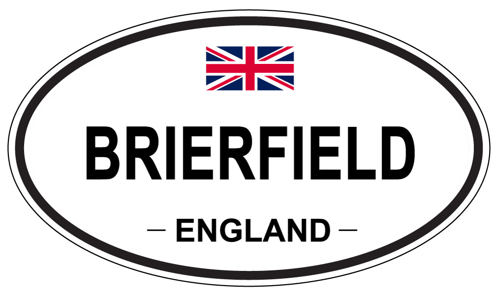 BRIERFIELD, ENGLAND - Oval Sticker