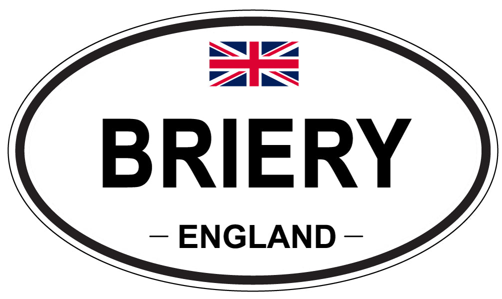 BRIERY, ENGLAND - Oval Sticker
