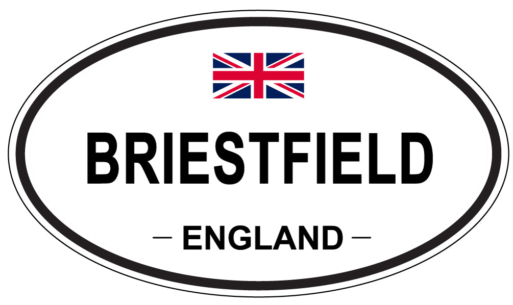 BRIESTFIELD, ENGLAND - Oval Sticker