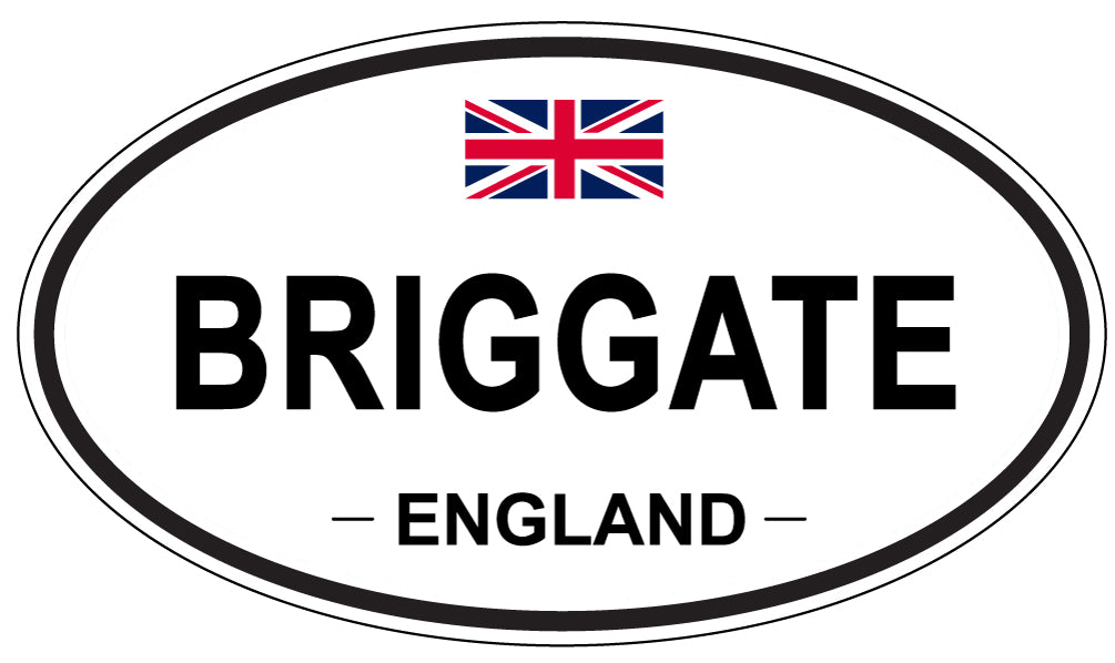 BRIGGATE, ENGLAND - Oval Sticker