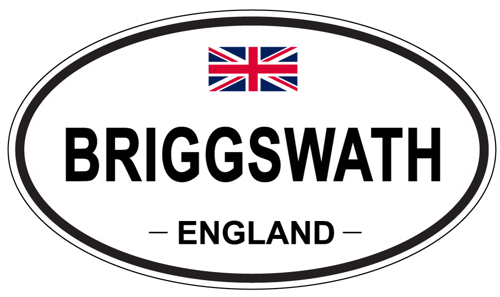 BRIGGSWATH, ENGLAND - Oval Sticker