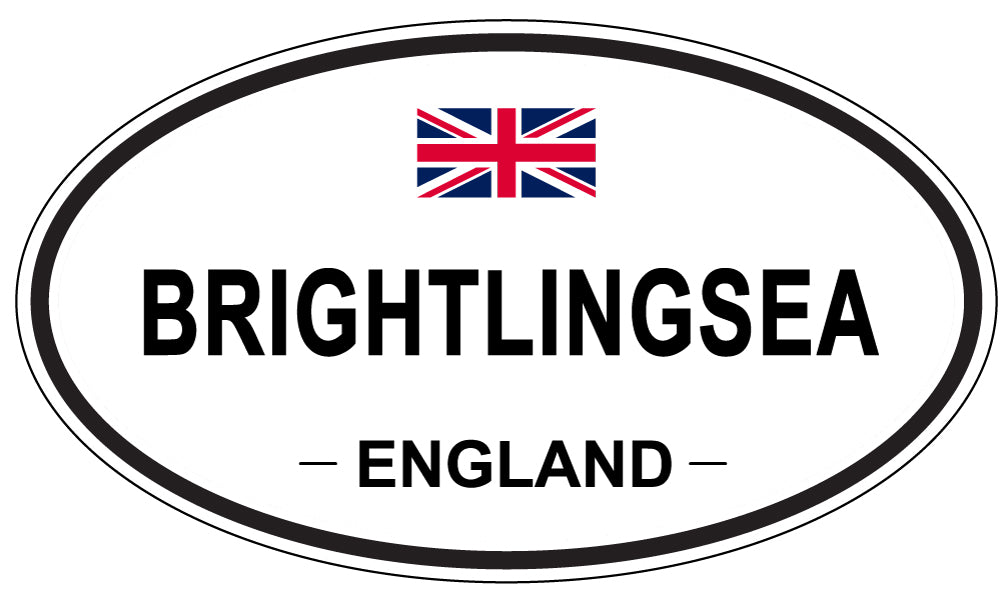 BRIGHTLINGSEA, ENGLAND - Oval Sticker