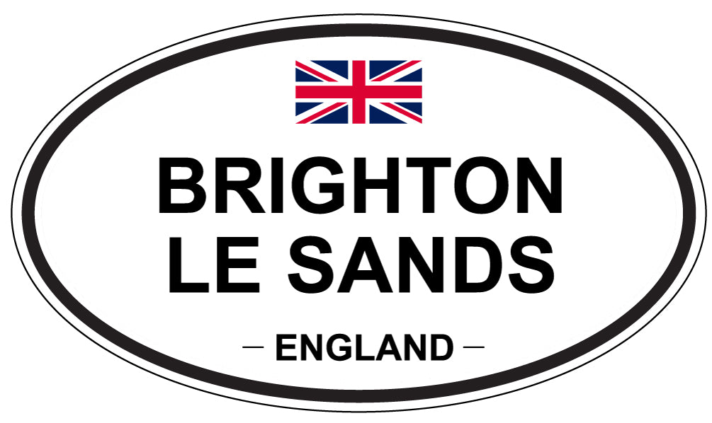 BRIGHTON LE SANDS, ENGLAND - Oval Sticker
