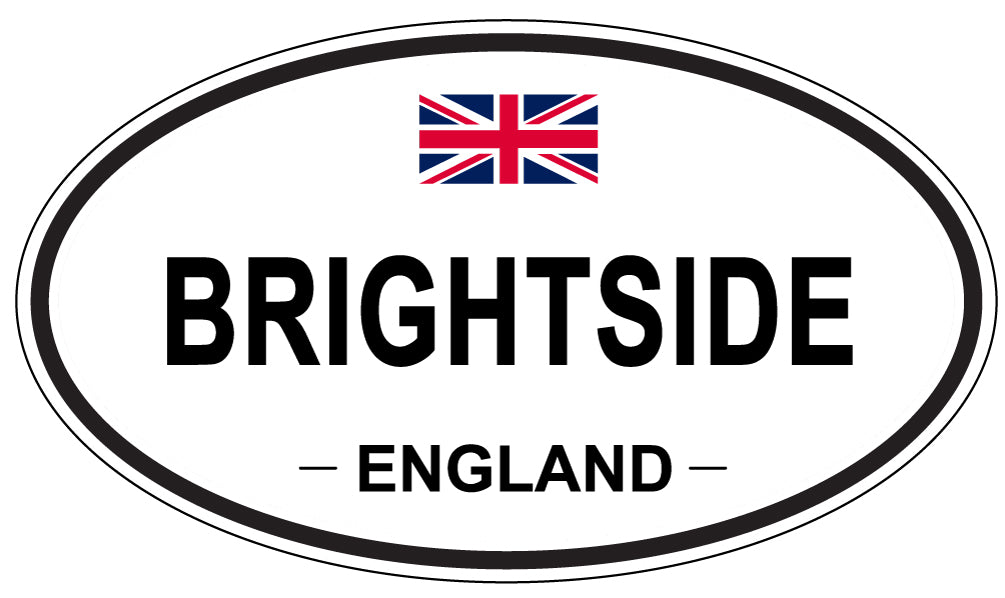 BRIGHTSIDE, ENGLAND - Oval Sticker