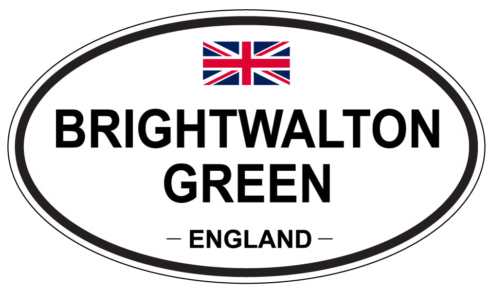 BRIGHTWALTON GREEN, ENGLAND - Oval Sticker
