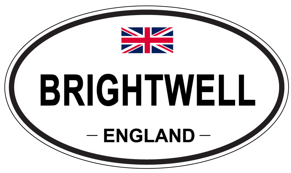 BRIGHTWELL, ENGLAND - Oval Sticker
