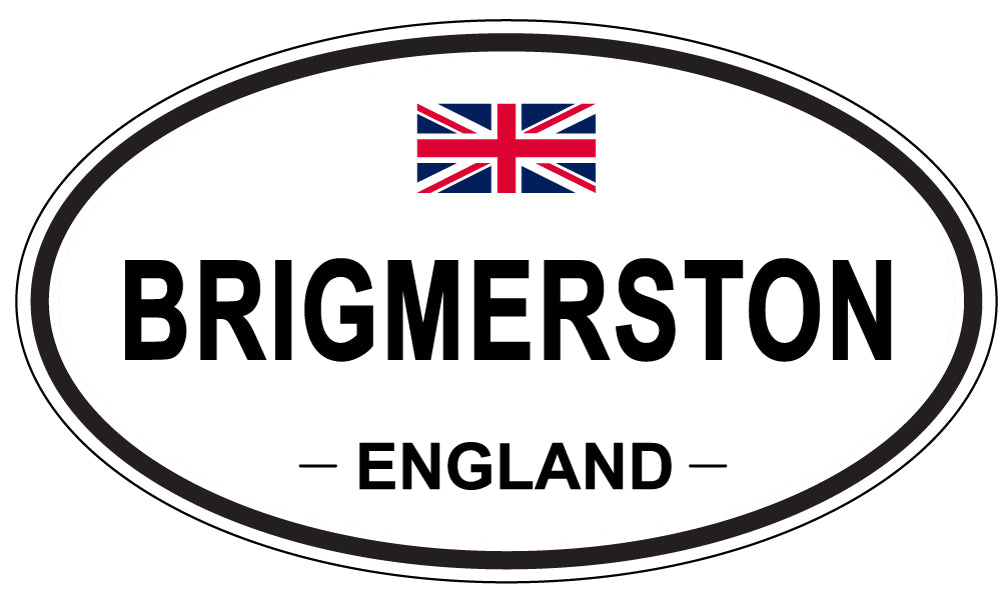 BRIGMERSTON, ENGLAND - Oval Sticker