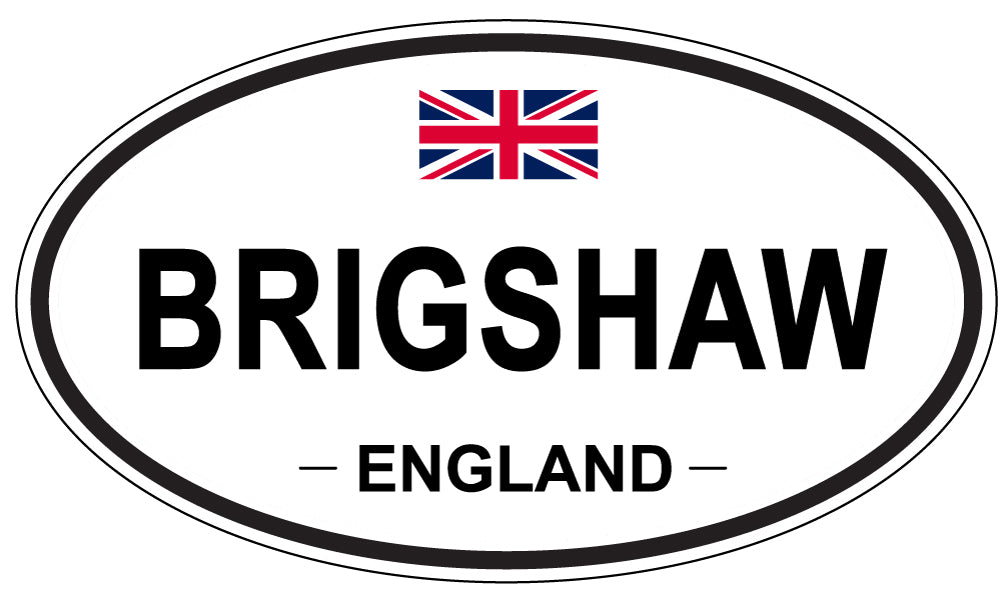 BRIGSHAW, ENGLAND - Oval Sticker