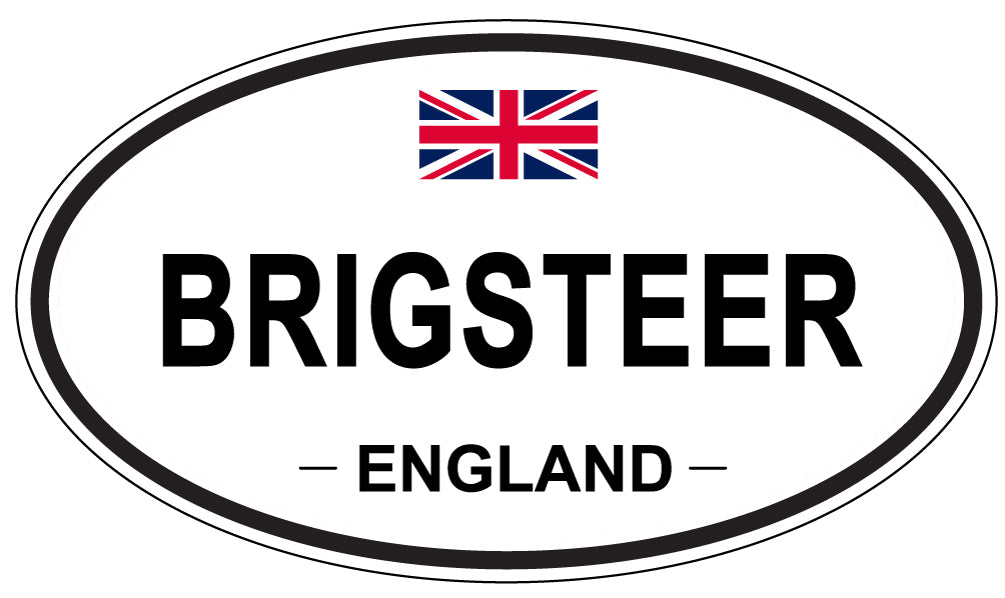BRIGSTEER, ENGLAND - Oval Sticker