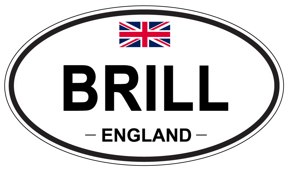 BRILL, ENGLAND - Oval Sticker