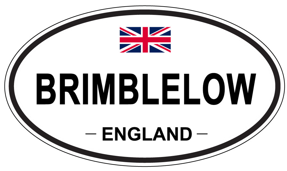 BRIMBLELOW, ENGLAND - Oval Sticker
