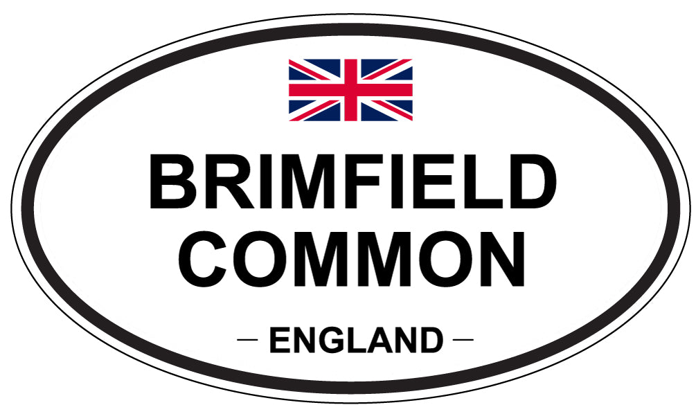 BRIMFIELD COMMON, ENGLAND - Oval Sticker