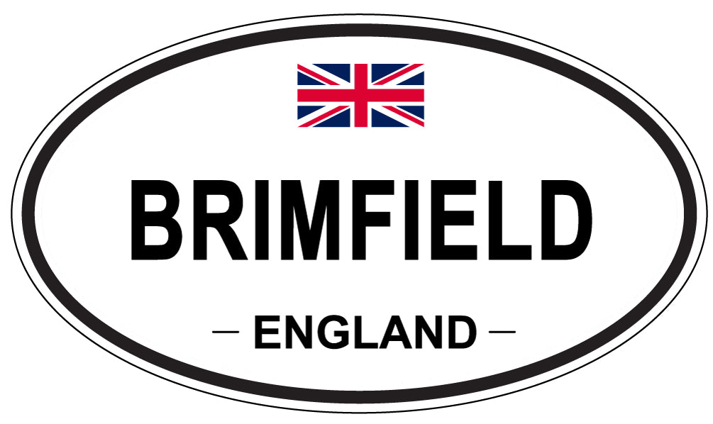 BRIMFIELD, ENGLAND - Oval Sticker