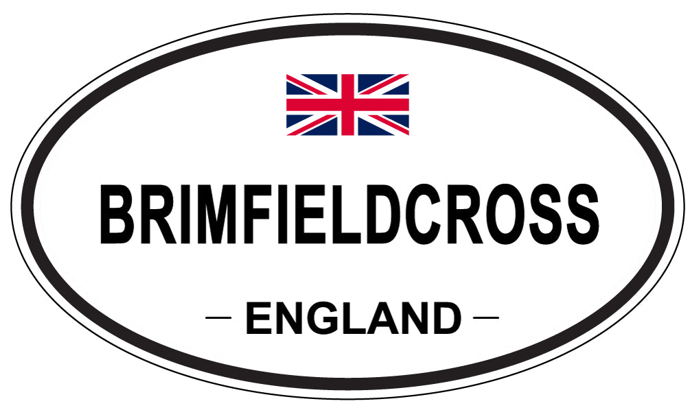 BRIMFIELDCROSS, ENGLAND - Oval Sticker