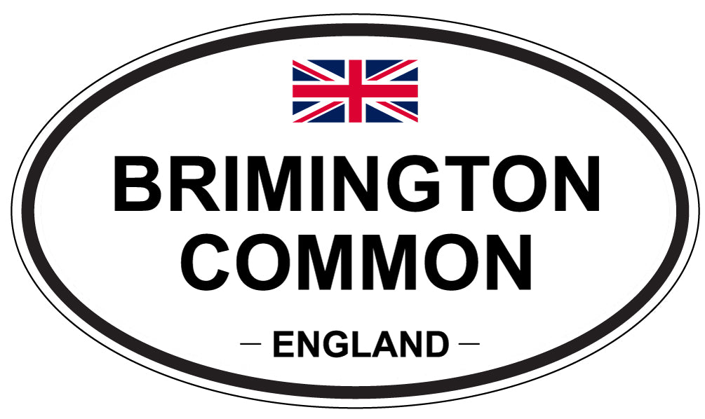 BRIMINGTON COMMON, ENGLAND - Oval Sticker