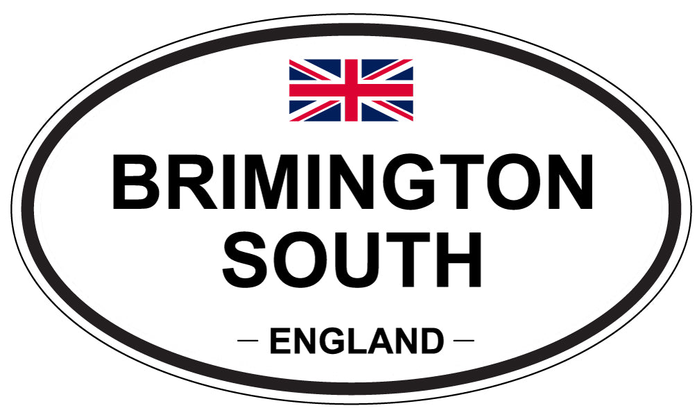 BRIMINGTON SOUTH, ENGLAND - Oval Sticker