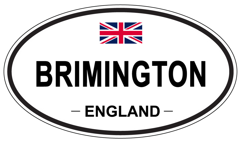 BRIMINGTON, ENGLAND - Oval Sticker