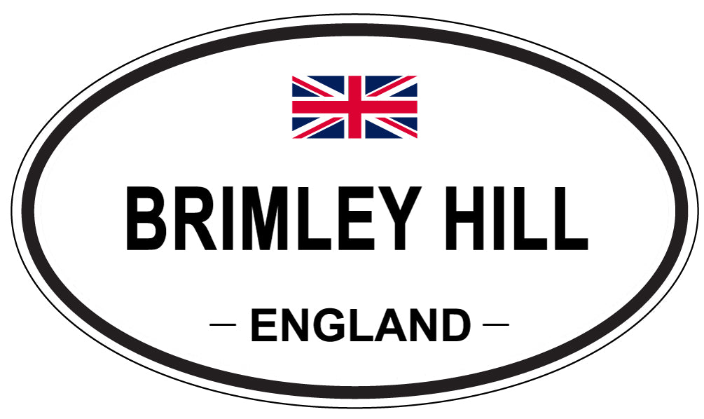 BRIMLEY HILL, ENGLAND - Oval Sticker