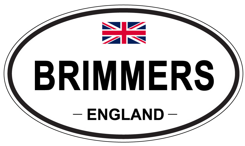BRIMMERS, ENGLAND - Oval Sticker