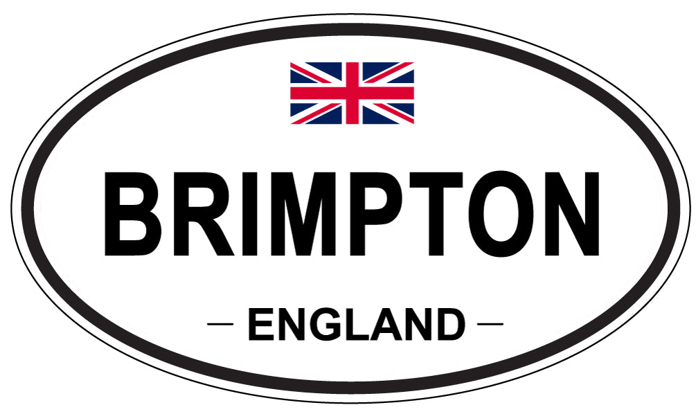BRIMPTON, ENGLAND - Oval Sticker