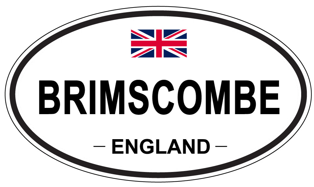 BRIMSCOMBE, ENGLAND - Oval Sticker
