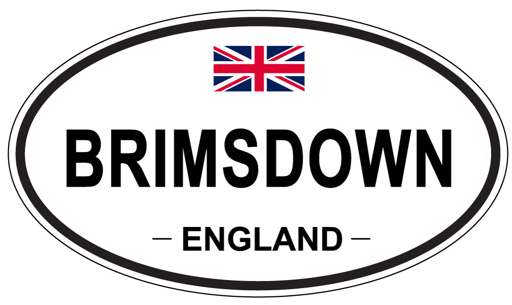BRIMSDOWN, England - Oval Magnet