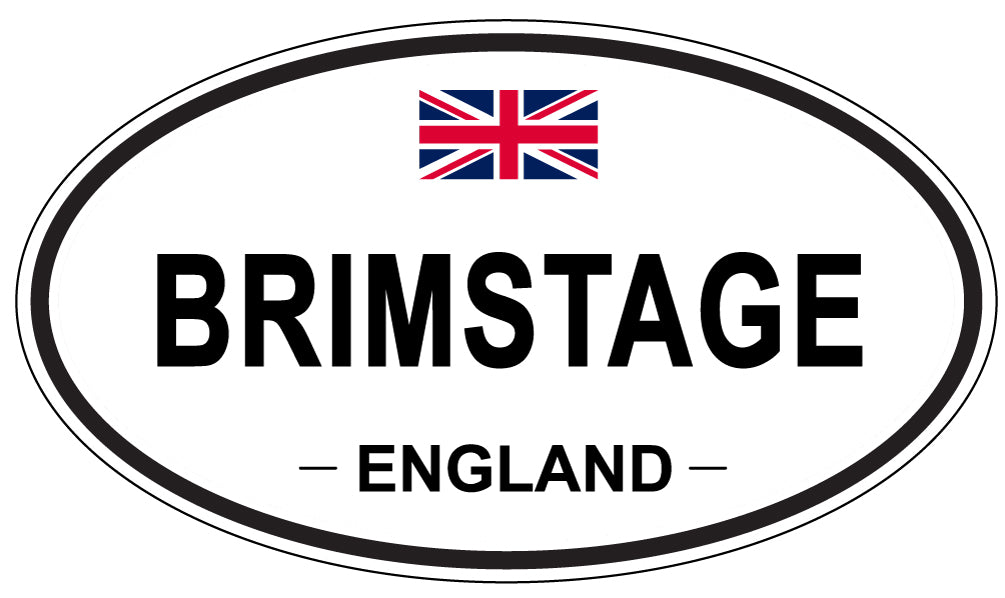 BRIMSTAGE, ENGLAND - Oval Sticker