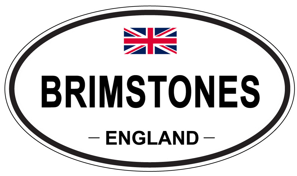 BRIMSTONES, ENGLAND - Oval Sticker